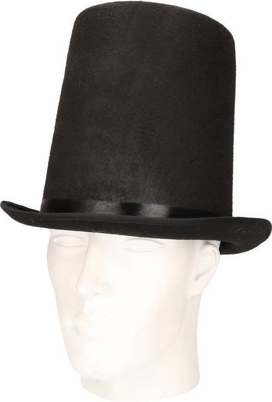 Chapeau haut Abraham Lincoln noir pour adulte | bol