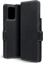 Samsung Galaxy S10 Lite hoesje, MobyDefend slim-fit extra dunne bookcase, Zwart | GSM Hoesje / Telefoonhoesje Geschikt Voor: Samsung Galaxy S10 Lite