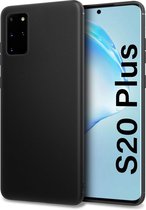 HB Hoesje Geschikt voor Samsung Galaxy S20 Plus - Siliconen Back Cover - Zwart