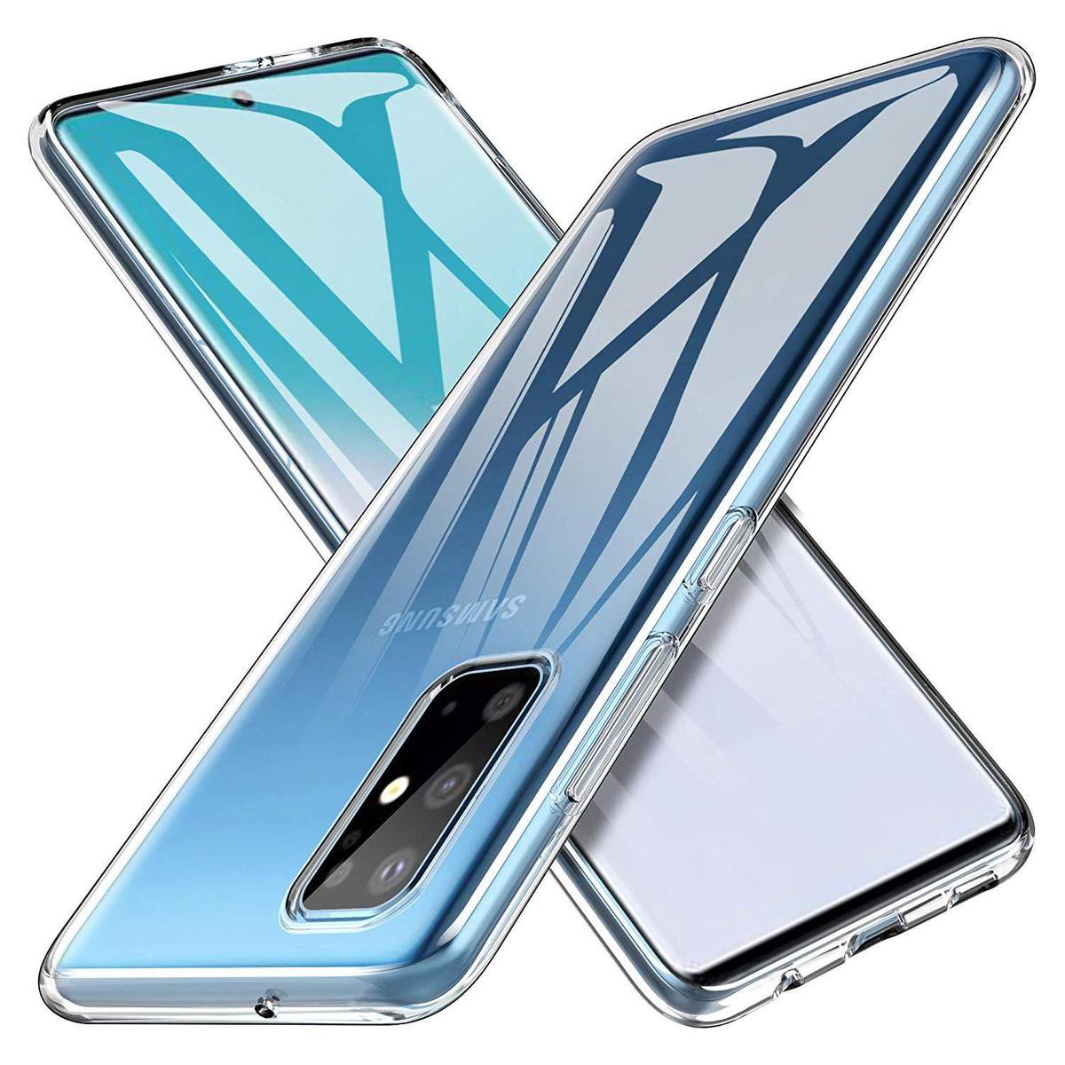 HB Hoesje Geschikt voor Samsung Galaxy S20 Plus - Siliconen Back Cover - Transparant