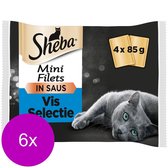 Sheba Mp Delice 4x85 g - Kattenvoer - 6 x Vis&Vis