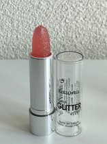 Leticia Well - Glitter Lipstick - transparant/doorzichtig/naturel licht, zacht roze met multi kleur glitters - nummer 11 - 3,8 gram inhoud