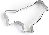 Nic Uitsteekvorm Vogel 5 X 4 X 1 Cm Blank Staal