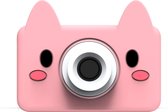 Pink Pig 24MP digitale roze kindercamera + Selfie Video