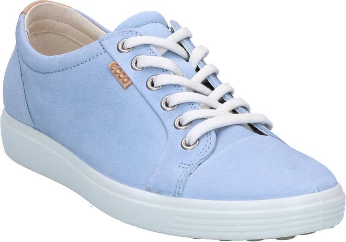 ECCO Soft 7 Dames Sneaker - Blauw - Maat 36 | bol.com