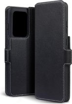 Samsung Galaxy S20 Ultra hoesje - MobyDefend slim-fit extra dunne bookcase - Zwart - GSM Hoesje - Telefoonhoesje Geschikt Voor Samsung Galaxy S20 Ultra