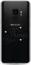 Casetastic Samsung Galaxy S9 Hoesje - Softcover Hoesje met Design - Love is about Print