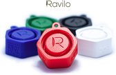 Casquette Ravilo® Festival avec compartiment pour bouchons d'oreille Rouge | Casquette Festival | Bouchon de bouteille universel