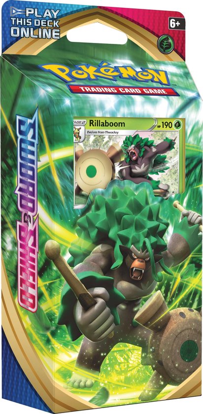 Afbeelding van het spel Pokémon Sword & Shield Thema Deck Rillaboom - Pokémon Kaarten
