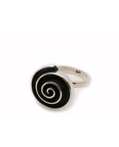 FT 028104 Ring Zilver Labyrinth Rond