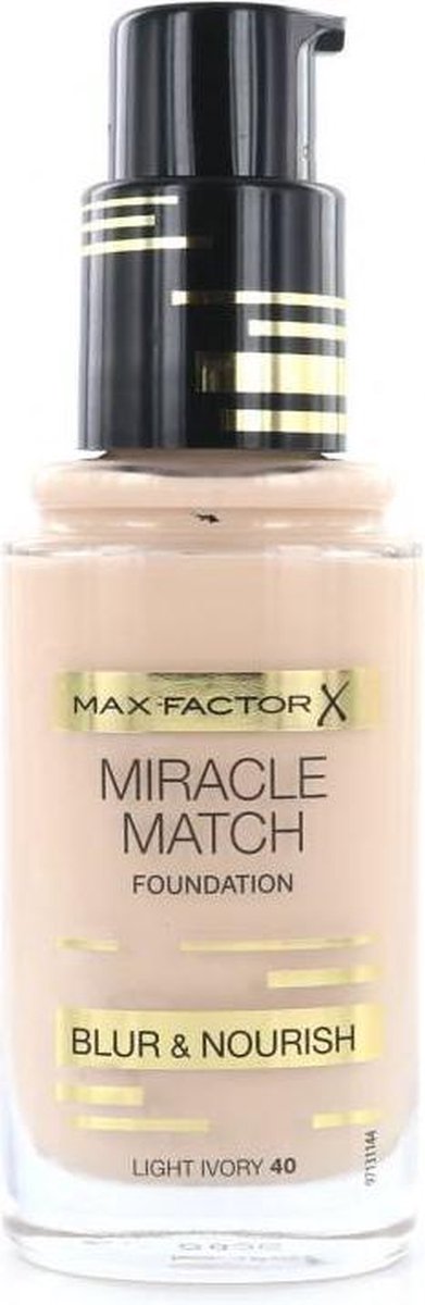 Max Factor Miracle Foundation - 40 Light Ivory | bol.com