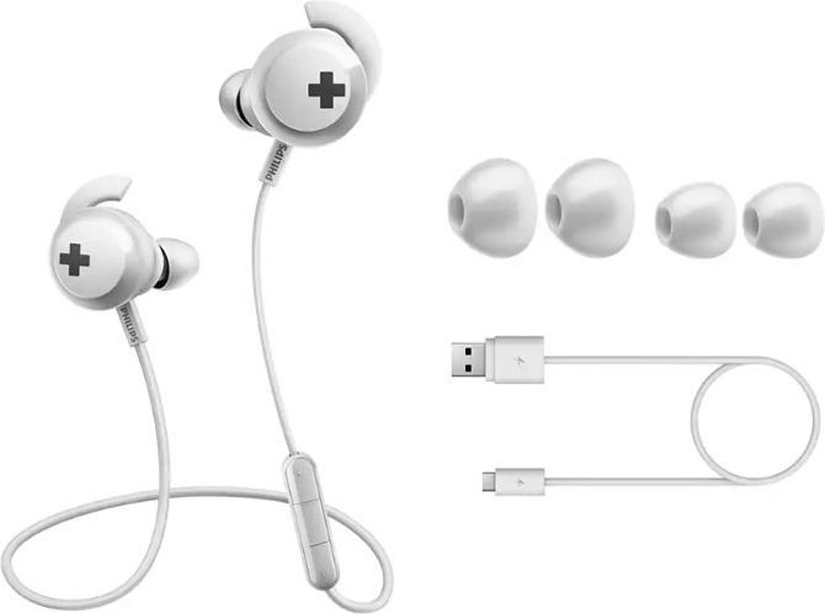 Philips SHB4305 - Wit - Draadloze Bluetooth In-ear oordopjes | bol.com