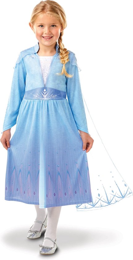 gras criticus voorstel Elsa Frozen 2™ kostuum met cape voor meisjes - Verkleedkleding - 5/6 jaar |  bol.com