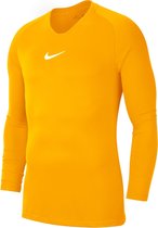 Nike Park Dry First Layer Longsleeve  Thermoshirt - Maat XXL  - Mannen - geel/wit