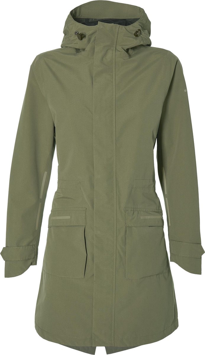 Basil Mosse Parka Regenjas Dames Groen