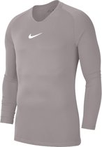 Nike Park Dry First Layer Shirt Thermoshirt - Maat XXL - Mannen - grijs/wit