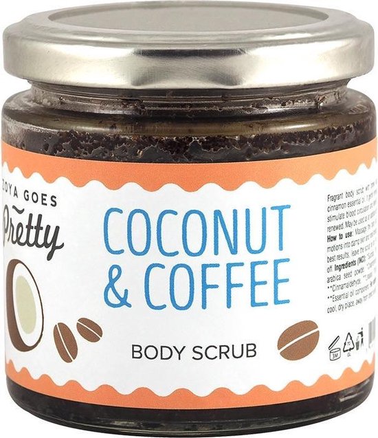 Coffee and coconut body scrub