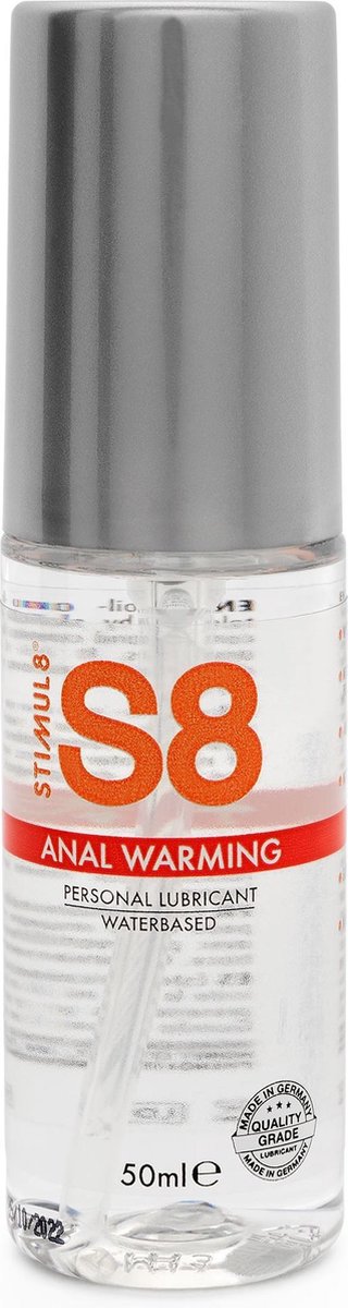 STIMUL8 - S8 WATER-BASED ANAL LUBRICANT EF. HEAT 50ML