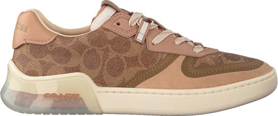 Coach Dames Lage sneakers Adb Sig Pvc Court - Bruin - Maat 40 | bol.com