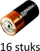 Duracell Plus alkaline C-batterijen - 16 stuks