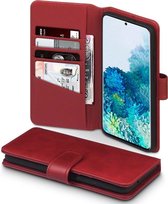 Samsung Galaxy S20+ Bookcase hoesje - CaseBoutique - Effen Rood - Leer