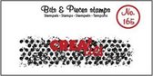 Crealies Clearstamp Bits & Pieces onregelmatige grunge cirkels (lang) CLBP165 21 x 76mm
