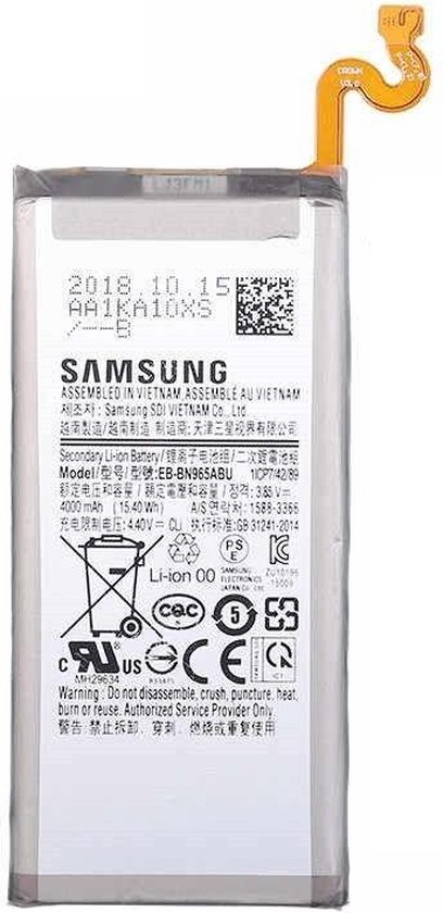 Originele Samsung Galaxy Note 9 Batterij EB-BN965ABU 4000mAh