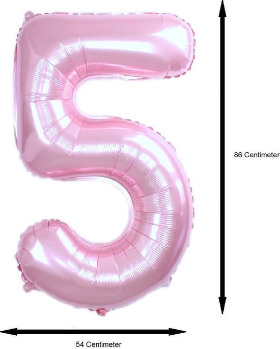 Roze Cijferballon 6 Met Kroon 40 Inch - Prachtige Folieballon Voor Verjaardag, Babyshower En Feestdecoratie