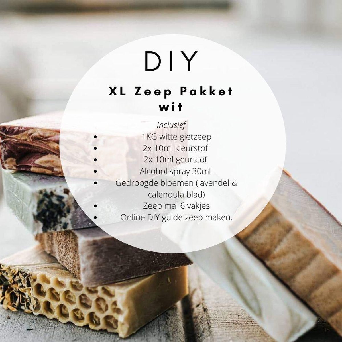 XL zeep pakket | Gietzeep wit | zeep maken | DIY pakket | bol.com