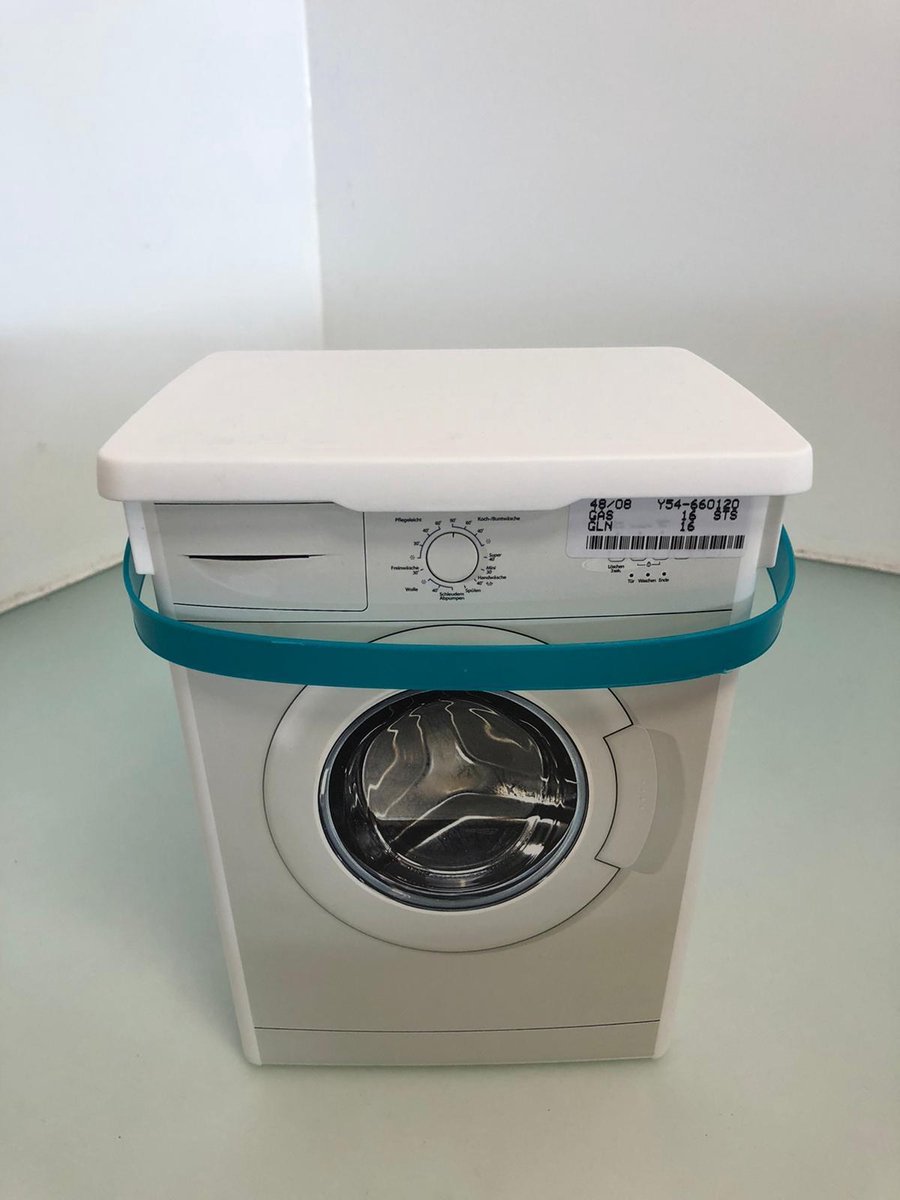 Opbergbox - voor wasmiddel - blauw met wasmachine | bol.com