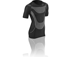 F-Lite | Megalight 140 | zweetshirt L | Regulerende kleding | Thermokleding | Zwart / Grijs | Onderkleding | Korte mouw | Fietsen | Wintersport | Base layer | Onder shirt voor alle jaargetijden