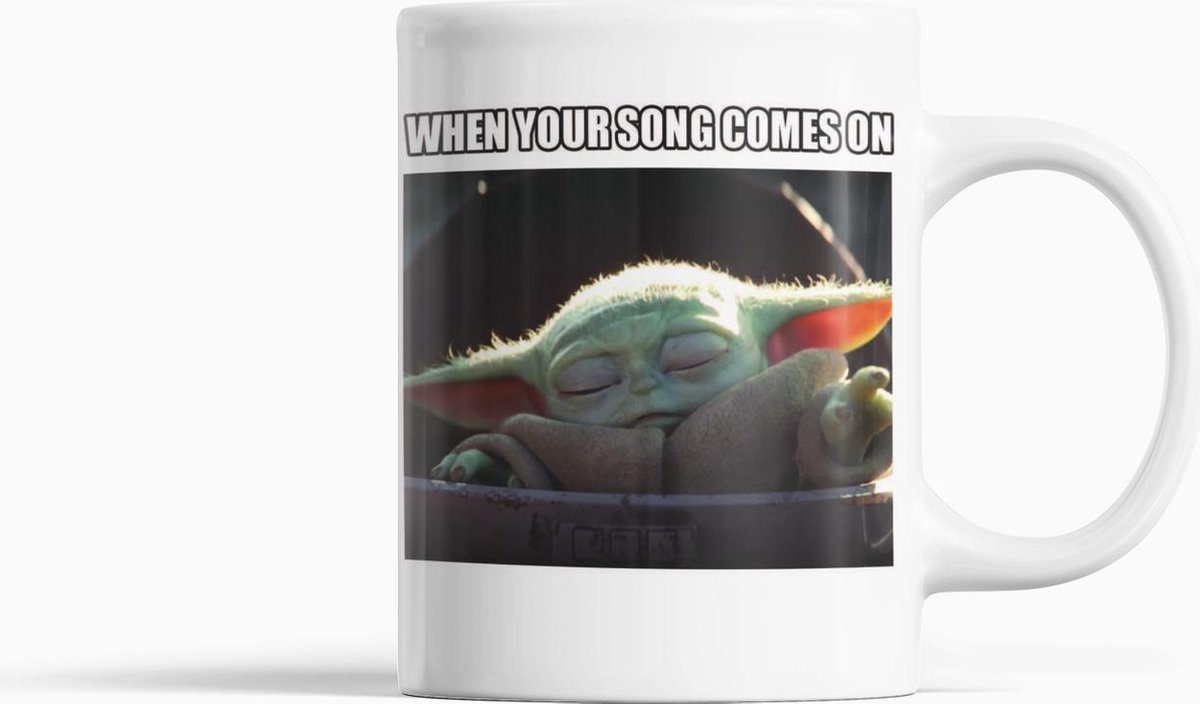 Home Coffee Cups Mugs Star Wars The Mandalorian Baby Yoda Song Mug