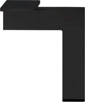 Pied de meuble d'angle design noir 21 cm