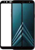 Azuri RINOX plat en Tempered Glass ARMOR - cadre noir - Samsung A6 Plus (2018)
