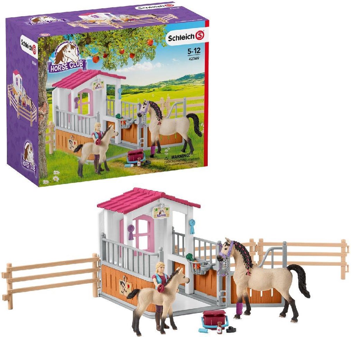 Box avec Chevaux Arabes et Soigneuse Schleich