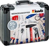 KWB Gereedschapskoffer – 51-delig – Aluminium koffer