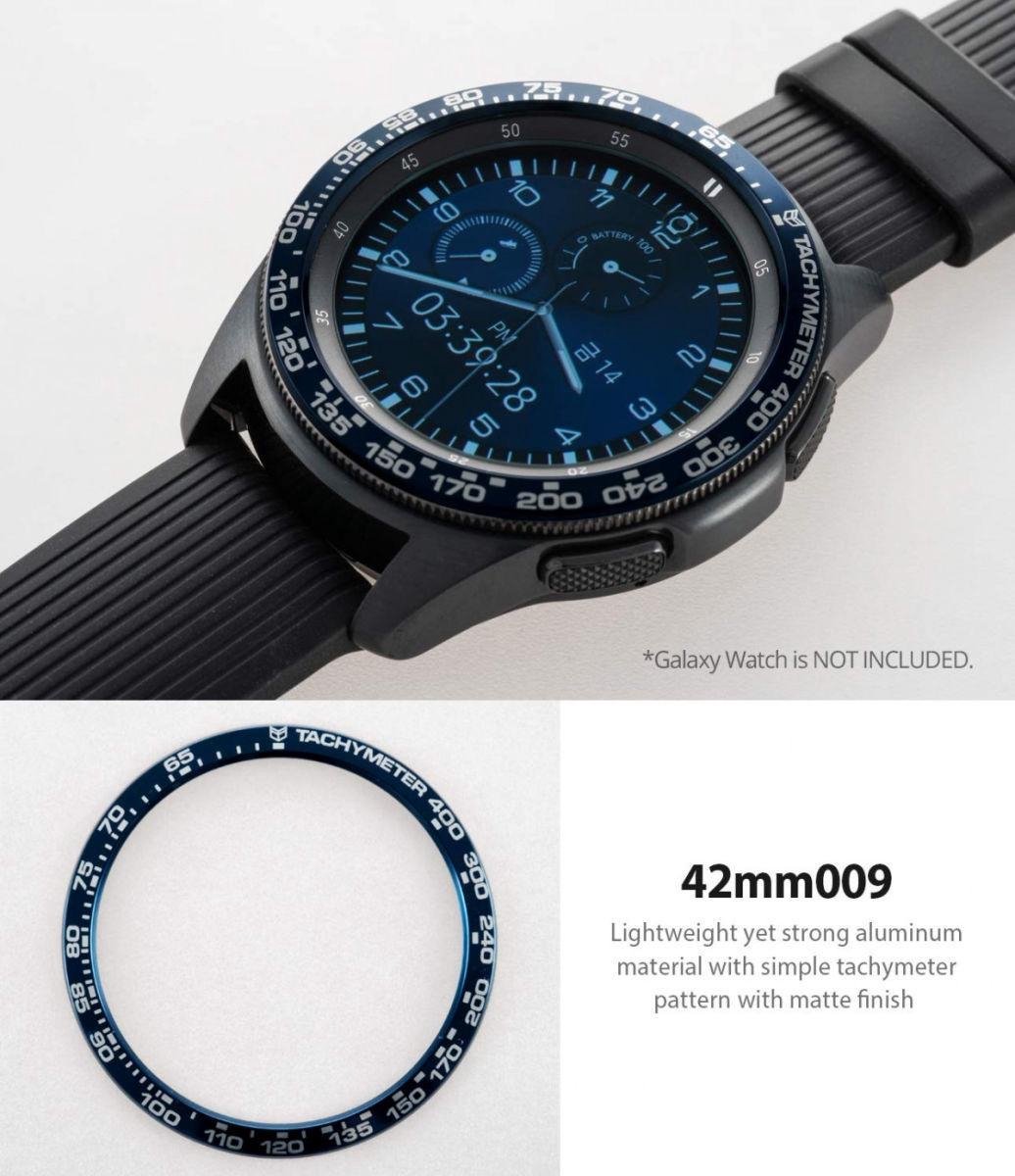 Ringke Bezel Styling Randbeschermer Aluminium - Samsung Galaxy Watch - 46mm  - Blauw | bol.com