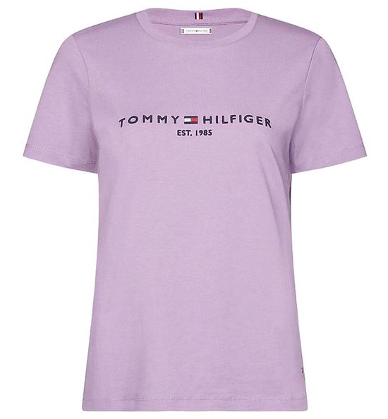mout Snelkoppelingen Verzorgen Tommy Hilfiger T-shirt New TH Ess Dusty Lilac | bol.com