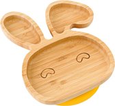AWEMOZ Bamboe Kinderbord - Konijn - Bord met zuignap