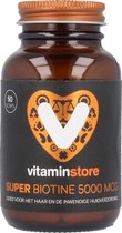 Vitaminstore  - Super Biotine 5000 mcg (biotin) - 50 vegicaps