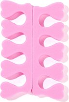 DW4Trading® Foam vinger of teenspreiders licht roze 2 stuks