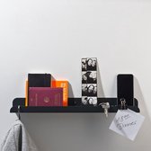 WELD & CO – SOLID 02 Wall Shelf – Wandplank van metaal – ANTRACIET - 50x8x4cm