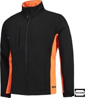 Tricorp Soft Shell Jack Bi-Color - Workwear - 402002 - Zwart / Oranje - maat S