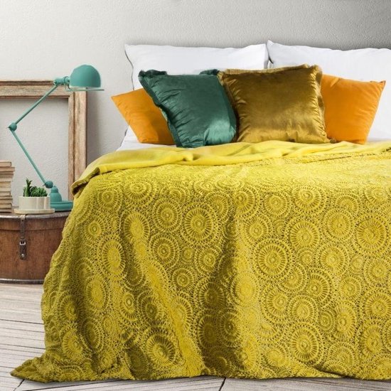 Sprei XXL in wafellook Inara extra groot 220 x 240 cm, 100% katoen, Oe