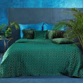 Beddensprei_sprei_kleur_Donker groen_220X240cm_100% POLYESTER_