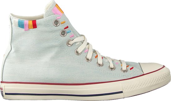 Converse Dames Hoge sneakers Chuck Taylor All Star Hi - Blauw - Maat 39,5 |  bol.com