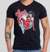 LIGER - Limited Edition van 360 stuks - Pin Up -T-Shirt - Maat M
