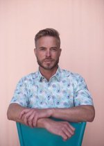 GCM Heren overhemd mint/blauw KM - maat XXL