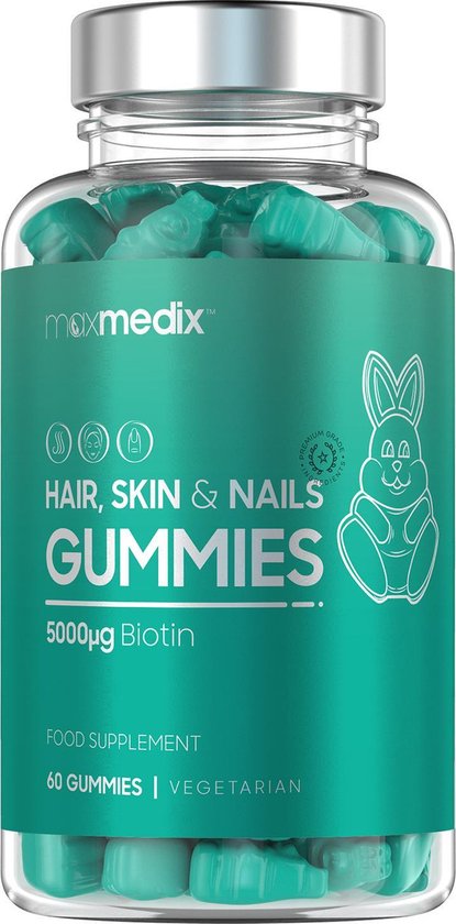 radioactiviteit Baan onaangenaam Gummies voor Haar, Huid & Nagels - Versterkende vitamines voor het haar -  60 Gummies | bol.com