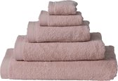 Handdoek 50x100 cm Uni List Oud Roze 19103 - 4 Stuks